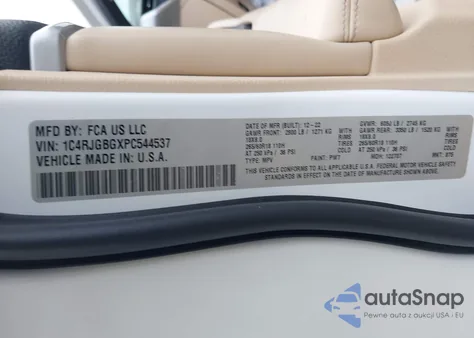 2023 Jeep Grand Cherokee Limited 4X2 from USA, damaged, VIN 1C4RJGBGXPC544537